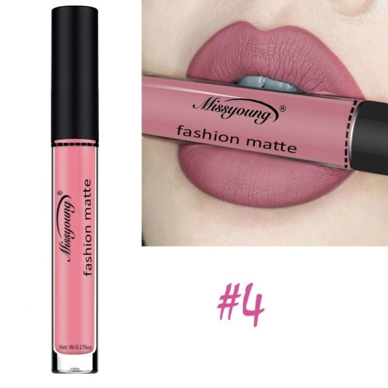 Lip Gloss Liquid Lipstick Non-Stick Cup Matte Makeup Lip Gloss Liquid Lipstick Non-Stick Cup Matte Makeup